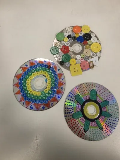 Upcycled CD Crafting