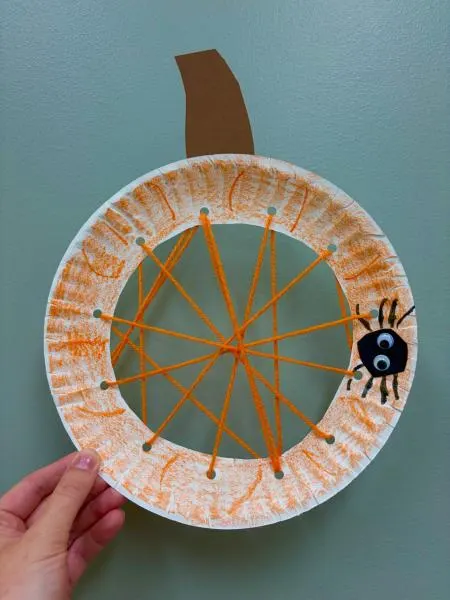 Spider Web Pumpkins for Early Learners