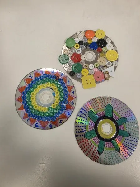 Upcycled CD Crafting
