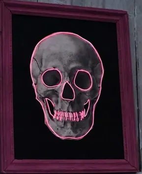 Spooky Neon Skulls